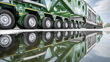 Udany debiut: nowy STB 320 od TII SCHEUERLE w akcji – transport transformatora dla TransnetBW