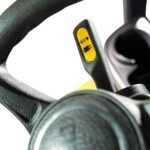 zbliżenie drążka spalinowego wózka CLARK S35