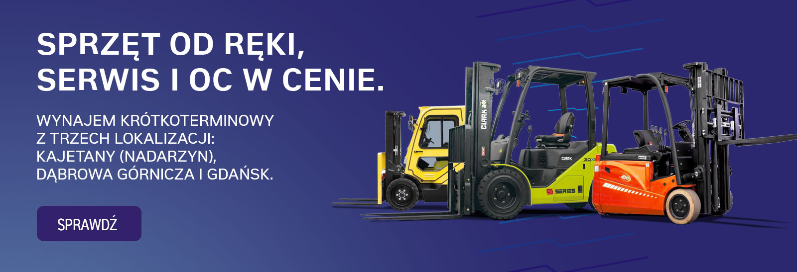 Sprzęt od ręki, serwis i oc w cenie